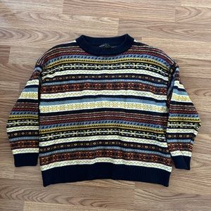 Patterned Cotton Sweater